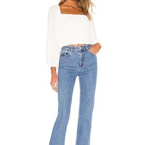 Show Me Your MuMu Mindy Top in White